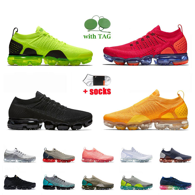 MOC Vapourmax Fly knit 2.0 Cushion Running Shoes Triple Black White Pure Volt Sail University Gold Red Orbit Mens Women Designer Trainers 36-45, B36 40-45
MOC Vapourmax Fly knit 2.0 Cushion Running Shoes Triple Black White Pure Volt Sail University Gold Red Orbit Mens Women Designer Trainers 36-45, B36 40-45