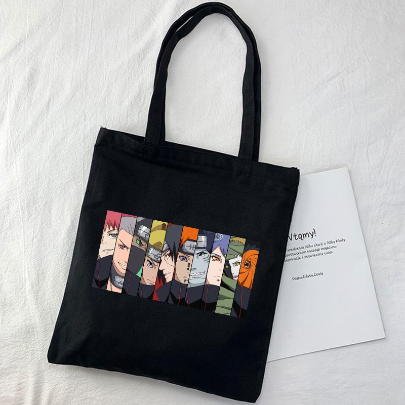 Naruto bag canvas Japanese cartoon Letter printing new fashion female punk casual large capacity fun Vintage ins shoulder bags, Hei012
Naruto bag canvas Japanese cartoon Letter printing new fashion female punk casual large capacity fun Vintage ins shoulder bags, Hei012
