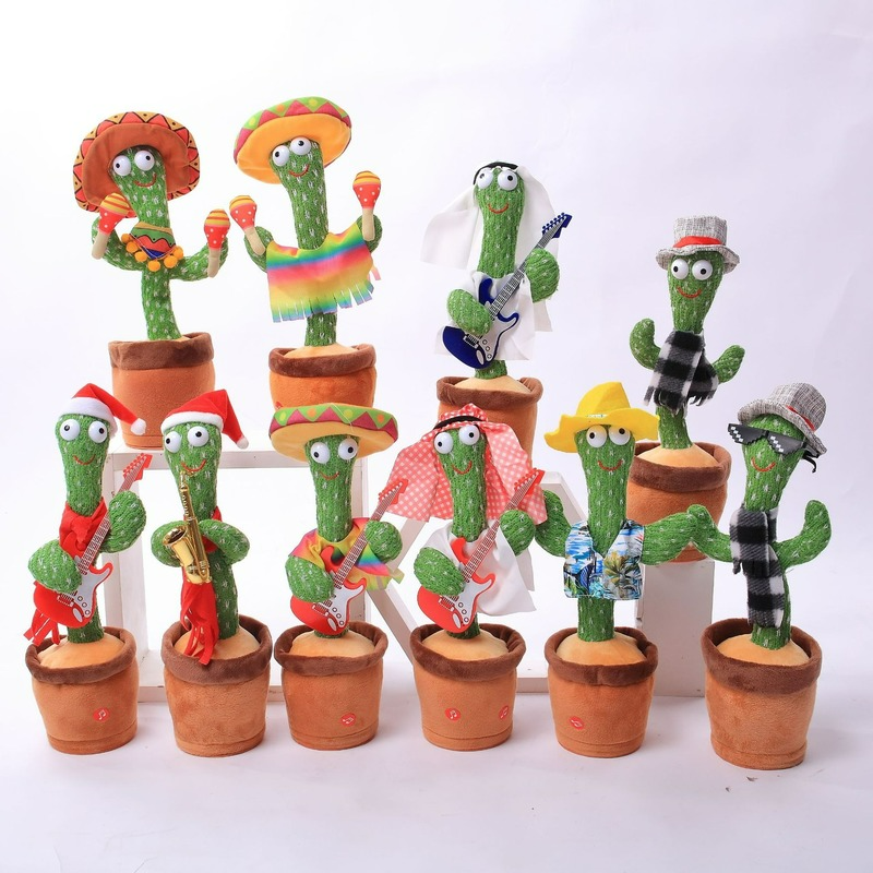 Dancing Cactus Cross-Border Enchanting Flower Cactus Twisting Music(The logistics price Pls Contact us)