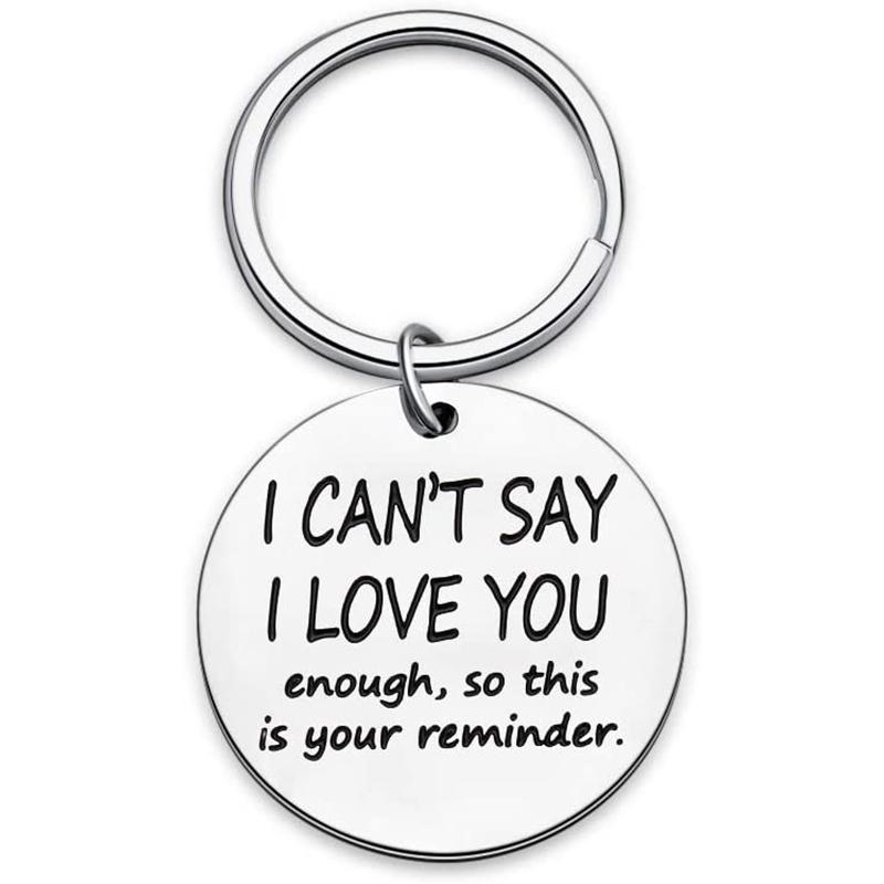 Keychains Funny Couple Key Chain Boyfriend Girlfriend Ring I Cant Say Love You Enough Wife Husband Keychain Birthday Anniversary Gift
Keychains Funny Couple Key Chain Boyfriend Girlfriend Ring I Cant Say Love You Enough Wife Husband Keychain Birthday Anniversary Gift