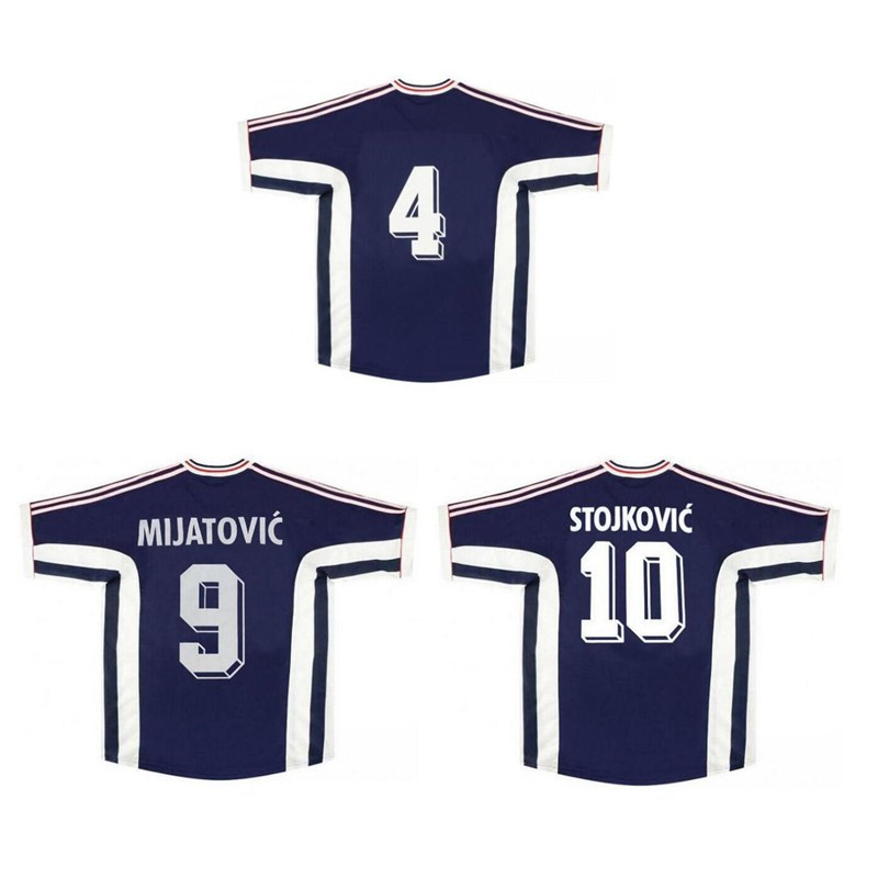 Top 1998 Yugoslavia Retro Jerseys VINTAGE Mijatovic Mihajlovic Soccer Jersey Stankovic Jugovic Football Shirt Stojkovic SAVICEVIC maillot de foot, Yugoslavia1998home
Top 1998 Yugoslavia Retro Jerseys VINTAGE Mijatovic Mihajlovic Soccer Jersey Stankovic Jugovic Football Shirt Stojkovic SAVICEVIC maillot de foot, Yugoslavia1998home