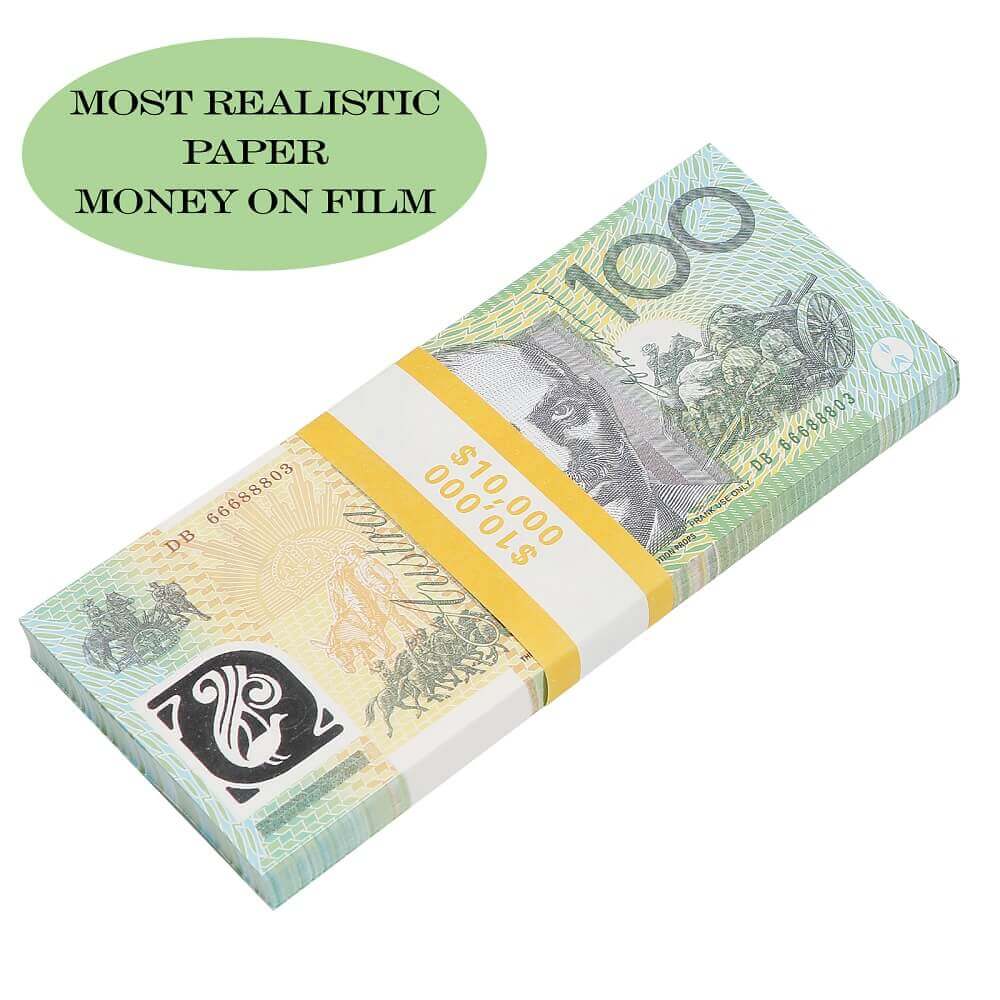 Prop Australian Dollar 100 AUD Banknotes Paper Copy Fake Money Movie Game Props 21e