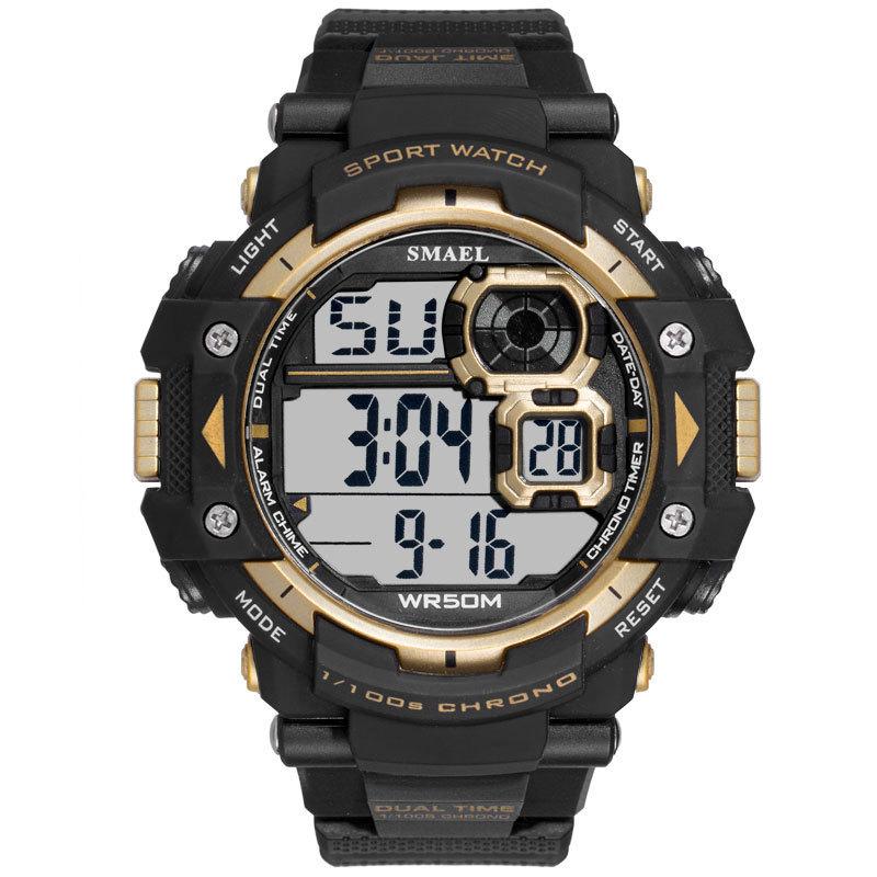 Wristwatches Watch Authentic Fashion Sports Outdoor Waterproof Multifunctional Men's Electronic, Gold
Wristwatches Watch Authentic Fashion Sports Outdoor Waterproof Multifunctional Men's Electronic, Gold