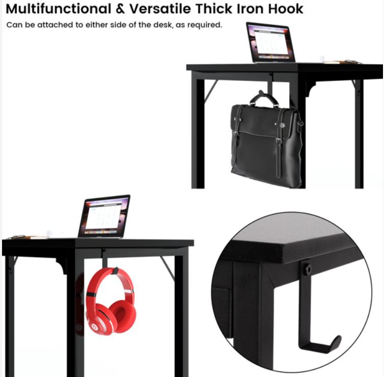 Fashion Wholesales Furniture FXW 40" Computer Table for Home Office Black Study Writing Small Desk