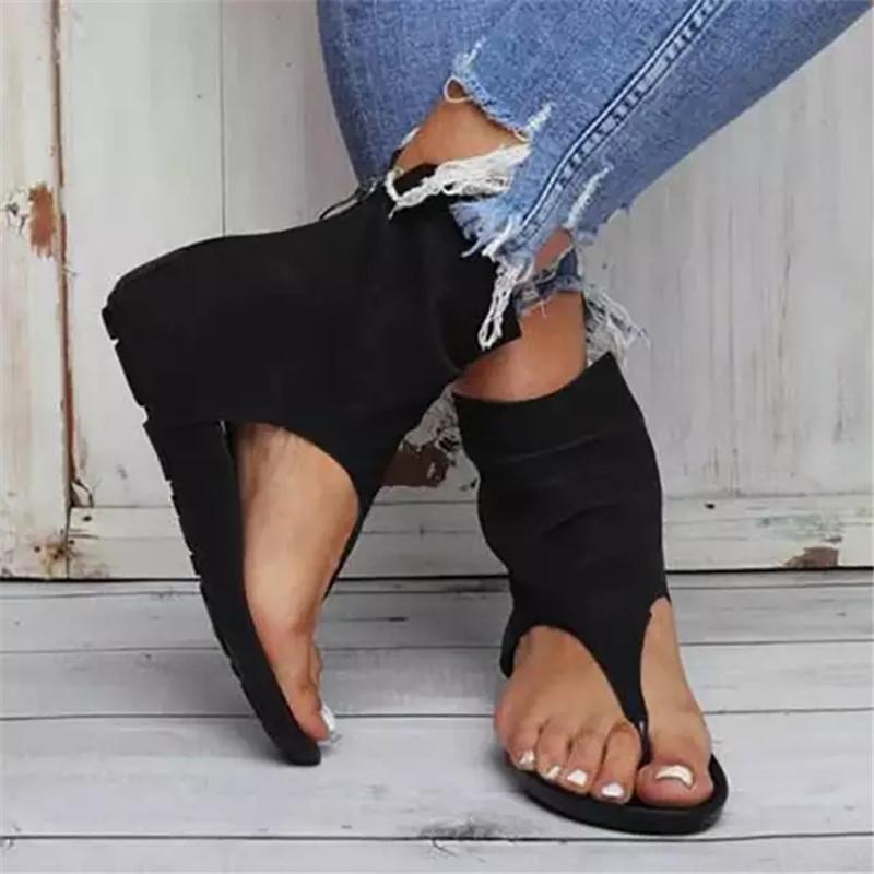 Sandals Women Roman Casual Shoes For Ankle Cover Summer Slippers Nice Flip Flops Chaussures Femme