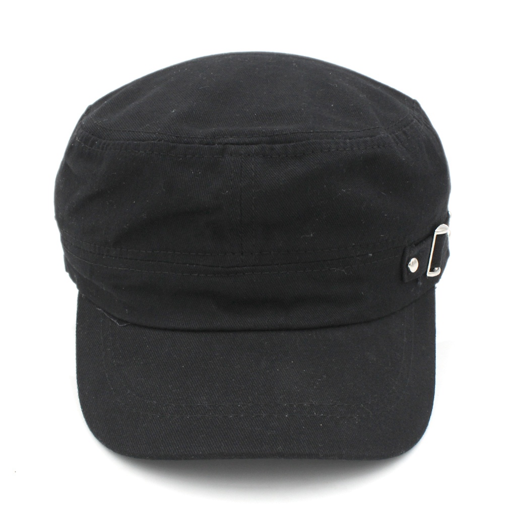 10pcs/lot Unisex Cotton Military Cap Spring Summer Beach Outdoor Street Cool Church Sunhat Flat Top Hat
