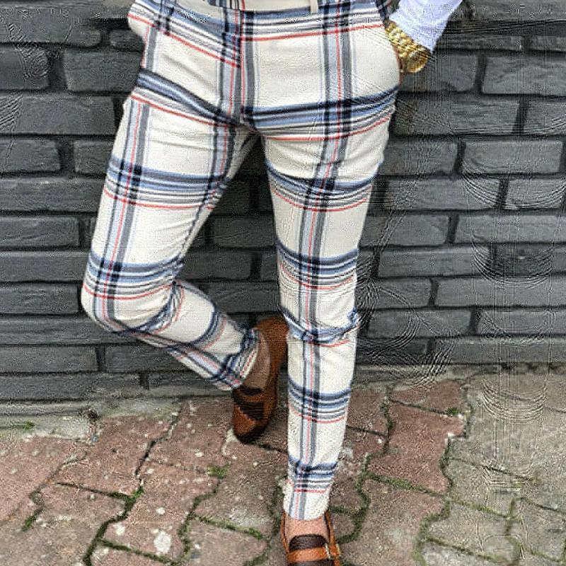 Men' Pants Fashion Men Plaid Long Slim Trousers Print Tracksuit Bottoms Skinny Casual Mens Joggers Sweat Track Pant Harem
Men' Pants Fashion Men Plaid Long Slim Trousers Print Tracksuit Bottoms Skinny Casual Mens Joggers Sweat Track Pant Harem