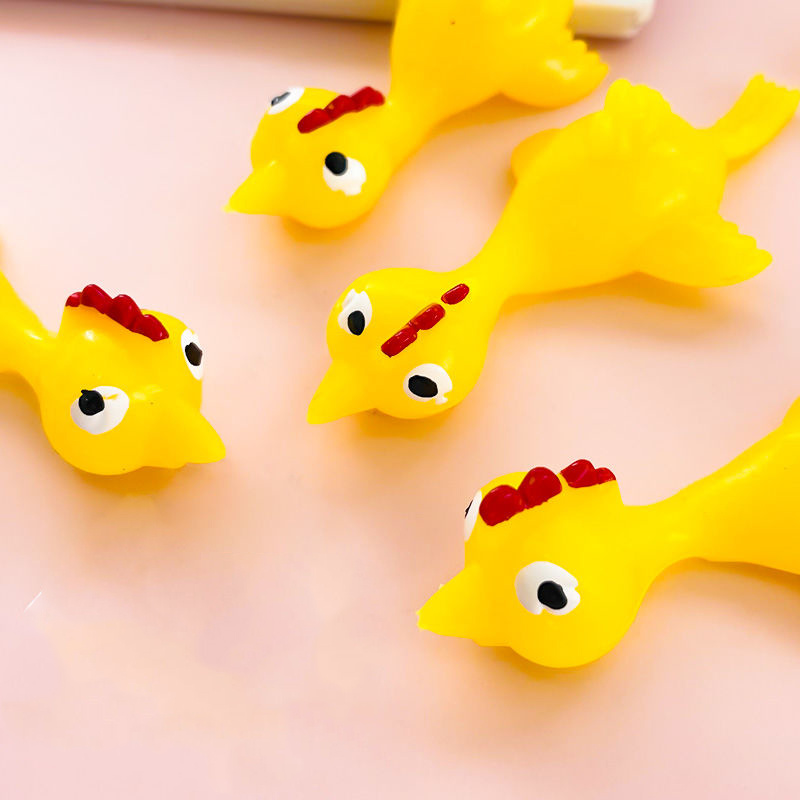 Finger Catapult Turkey Ejection Chicken Decompression Artifact Stick Wall Creative Vent Creative Trick Toy Five In A bag