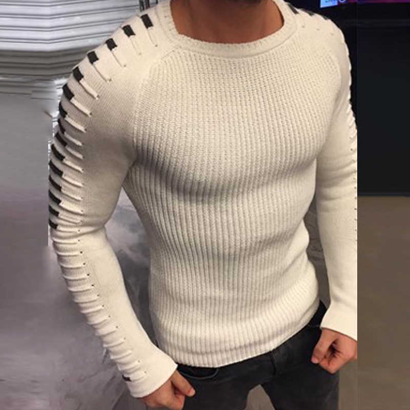 Autumn Winter Casual Solid Warm Slim Tops Mens Fashion Round-Neck Knitted Sweaters Harajuku Long Sleeve Pullover Male Streetwear 211018, 01 navy blue
Autumn Winter Casual Solid Warm Slim Tops Mens Fashion Round-Neck Knitted Sweaters Harajuku Long Sleeve Pullover Male Streetwear 211018, 01 navy blue