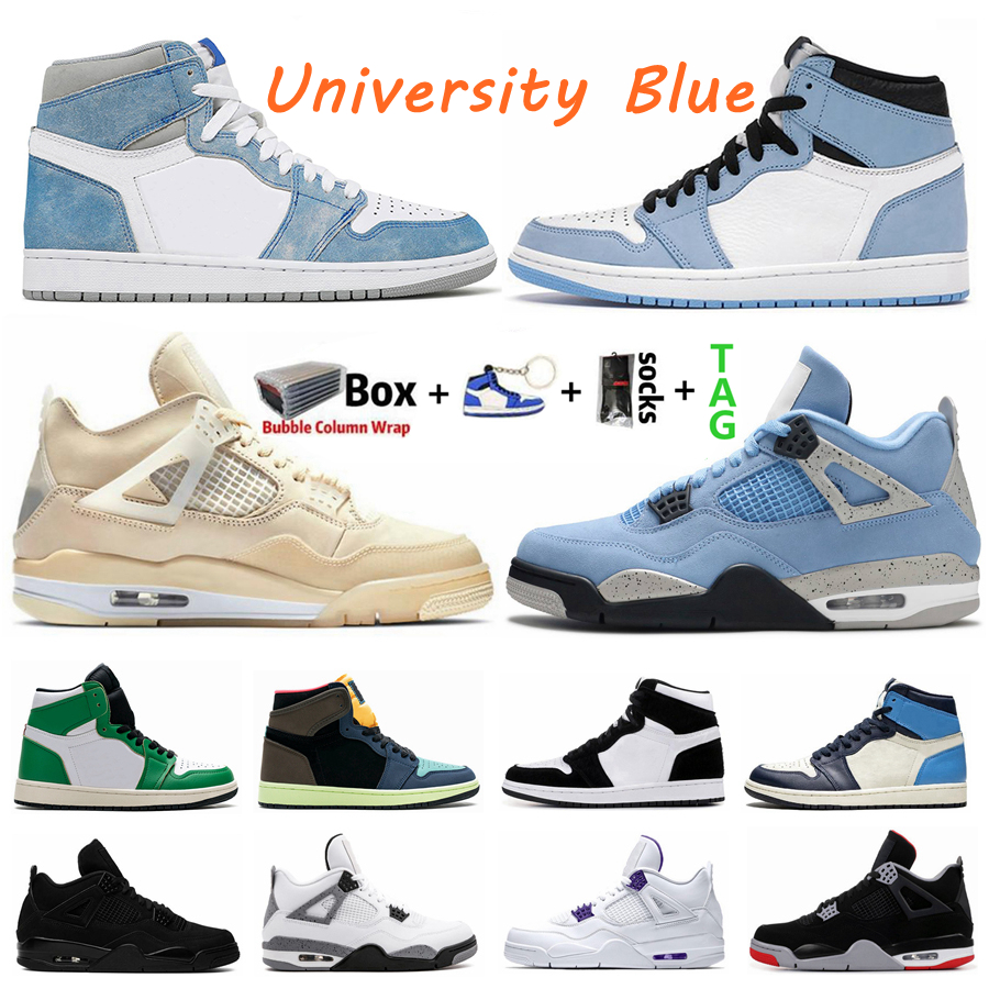 University Blue Air Jordan Retro 1 1s Mens Basketball Shoes Black Cat 4 4s Hype Royal Obsidian Twist UNC Sail White Cement Guava Ice Sports Women Sneakers, 10
University Blue Air Jordan Retro 1 1s Mens Basketball Shoes Black Cat 4 4s Hype Royal Obsidian Twist UNC Sail White Cement Guava Ice Sports Women Sneakers, 10