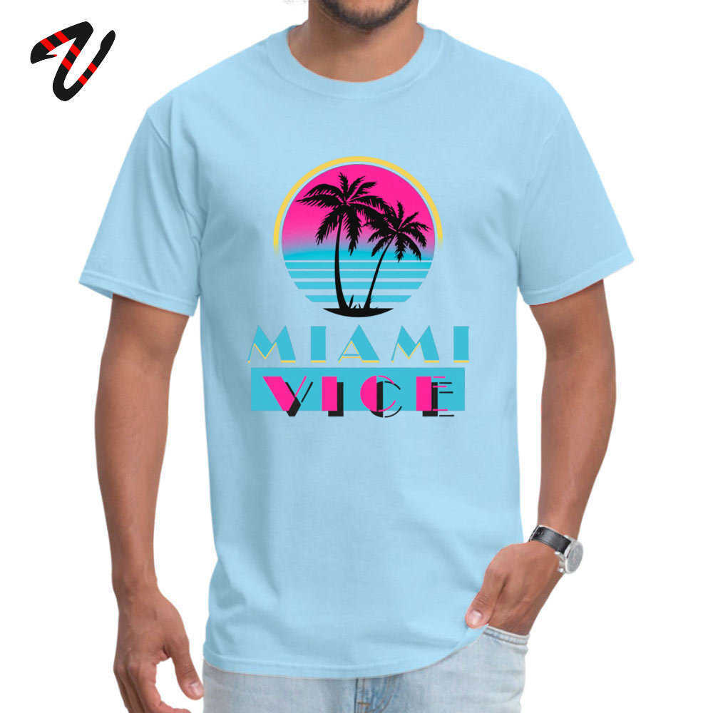 Miami Vice Round Collar T-Shirt Labor Day Custom Tops T Hate Sleeve est Milan black Clothing Men 210629