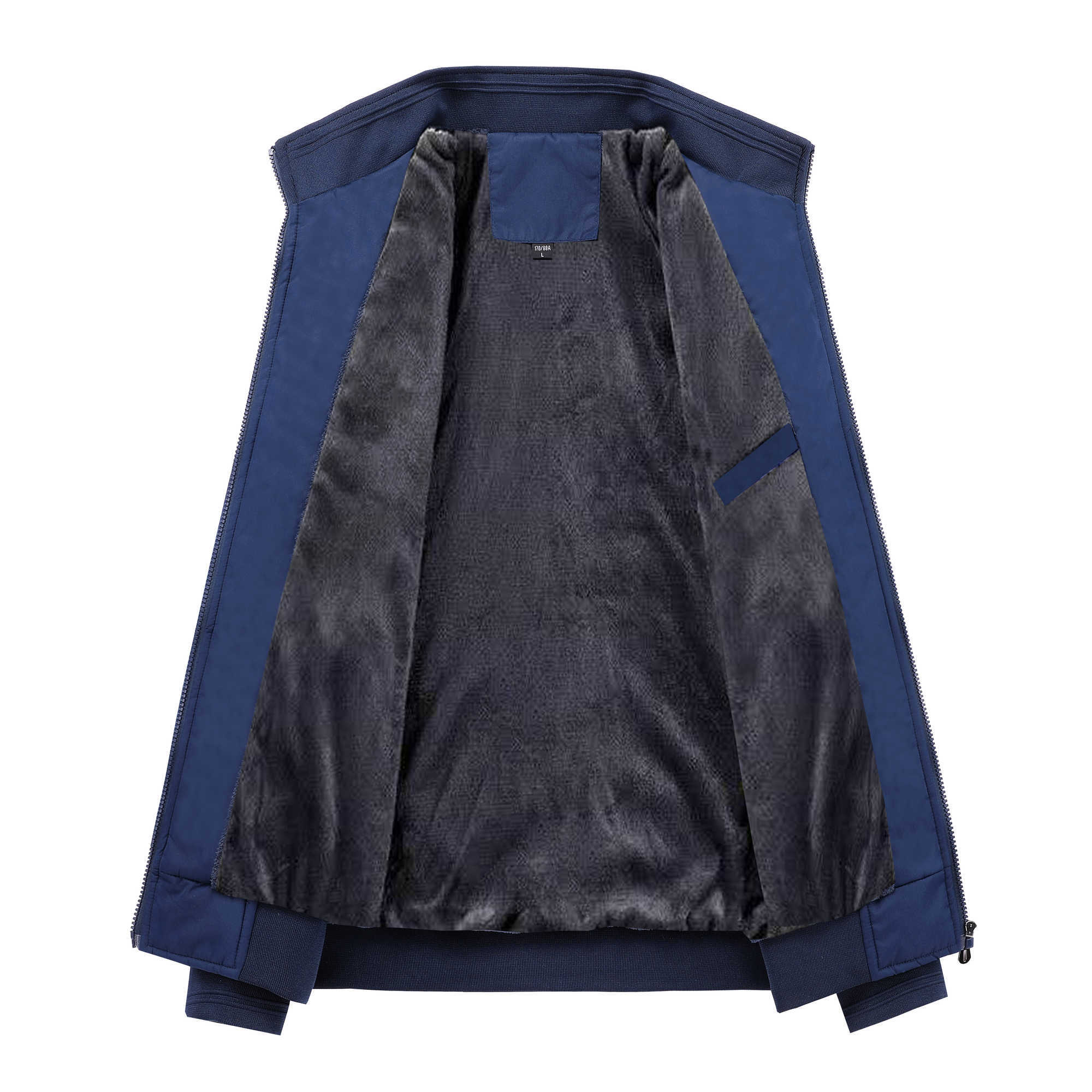 MANTLCONX Men's Winter Jackets Thick Stand Collar Parka Men Coats Casual Warm Fleece Cotton Mens Jackets Male Clothing 4XL 5XL 210818