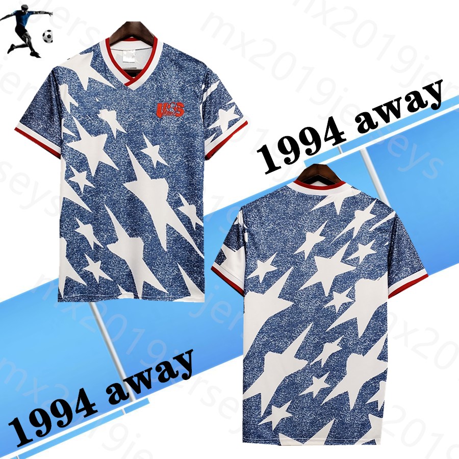 1994 US Away Shirt retro soccer jerseys Wegerle Lalas Ramos Balboa United States 94 America classic football shirts, 94 away
1994 US Away Shirt retro soccer jerseys Wegerle Lalas Ramos Balboa United States 94 America classic football shirts, 94 away