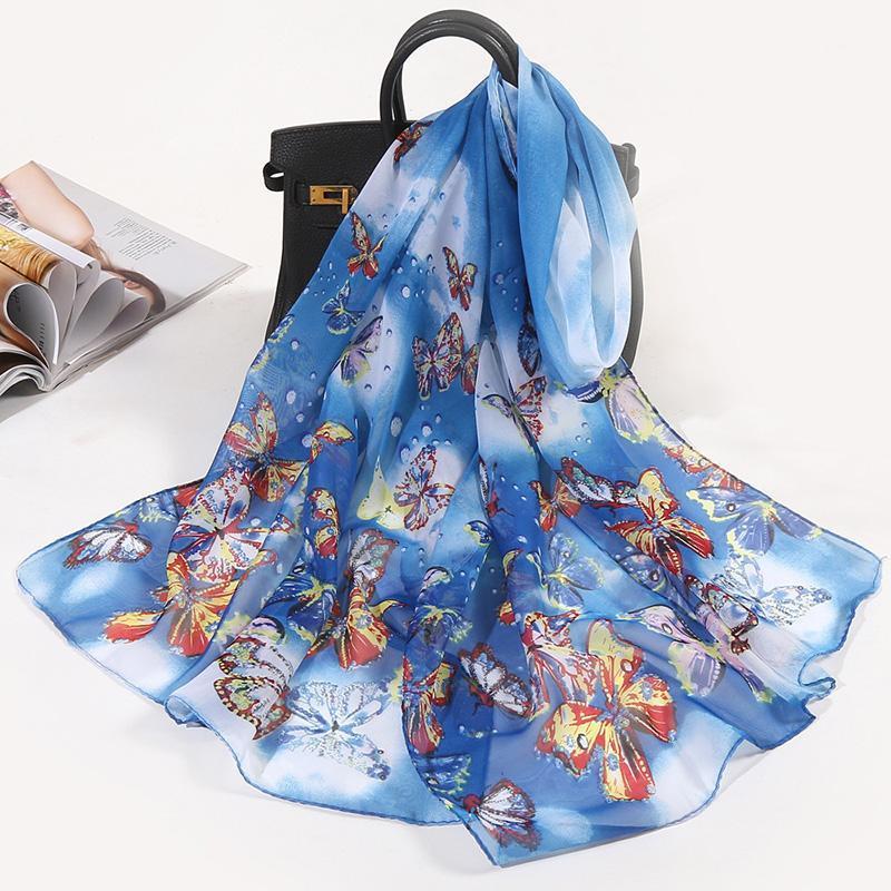 Pastoral Style Chiffon Long Scarf Breathable Korean Printing Bubble Butterfly Autumn Winter Warm Decoration Fashion B71 Scarves, Blue;gray
Pastoral Style Chiffon Long Scarf Breathable Korean Printing Bubble Butterfly Autumn Winter Warm Decoration Fashion B71 Scarves, Blue;gray