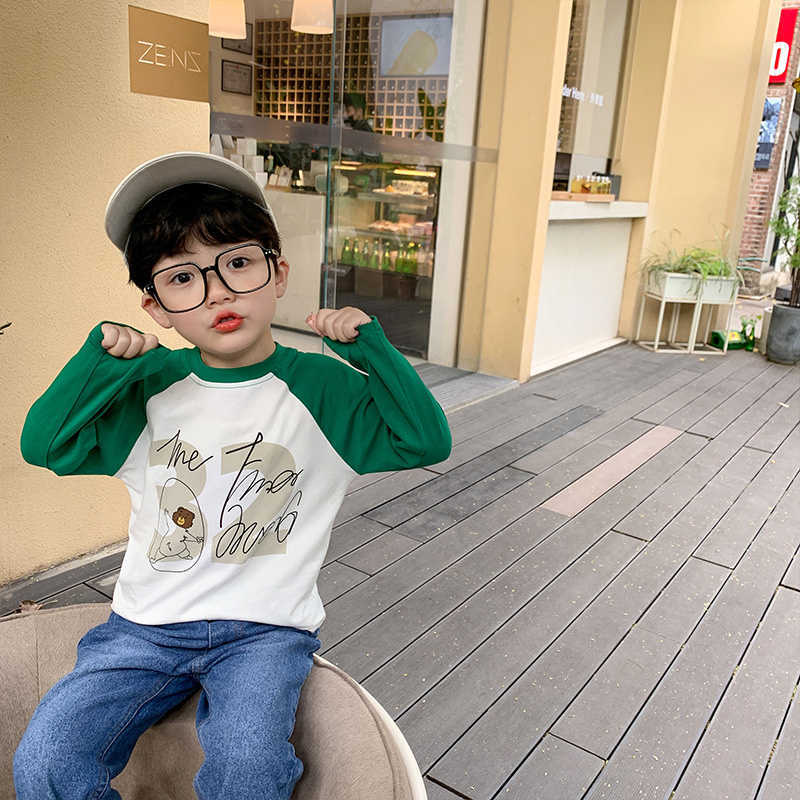 Toddler Boys T-shirts Spring Summer Cartoon Raglan Sleeve T shirt Kids Cotton Long Tees Tops 210615, Green
Toddler Boys T-shirts Spring Summer Cartoon Raglan Sleeve T shirt Kids Cotton Long Tees Tops 210615, Green