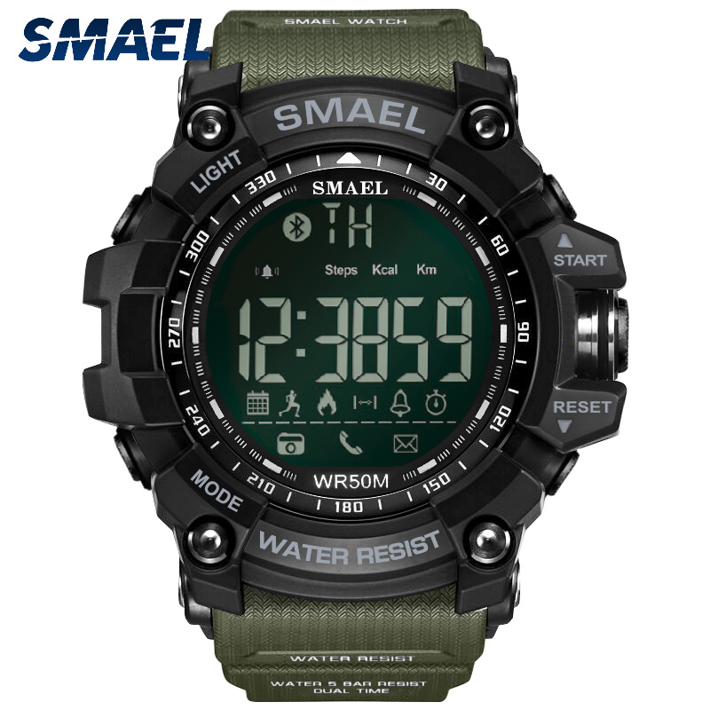 Wristwatches Men Digital Sports Male Clo Small Mark Kahki Style Bluetooth Link Led Watches Human Chronograph Car Date 1617B-3, Slivery;brown
Wristwatches Men Digital Sports Male Clo Small Mark Kahki Style Bluetooth Link Led Watches Human Chronograph Car Date 1617B-3, Slivery;brown