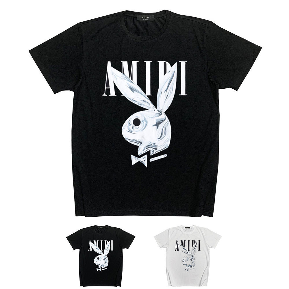 Amir i Street fashion US amiry rabbit head print ins casual hip hop high street short sleeve t-shirt men, White
Amir i Street fashion US amiry rabbit head print ins casual hip hop high street short sleeve t-shirt men, White