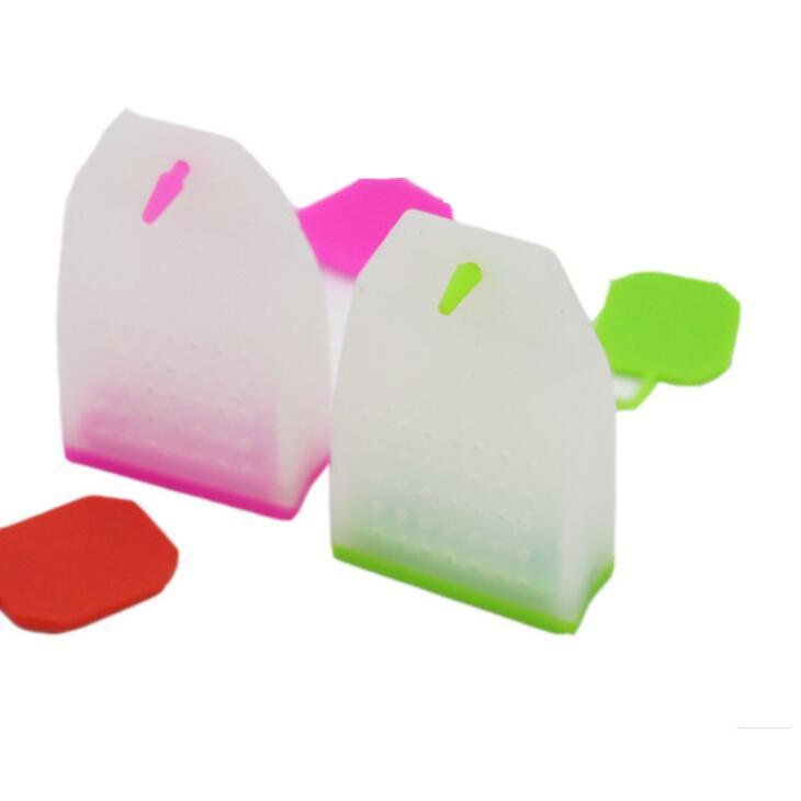 Tea Bag Silicone Infuser Tools Leaf Strainer Loose Herbal Spice Filter Diffuser Coffee EEB6127 Free shipping