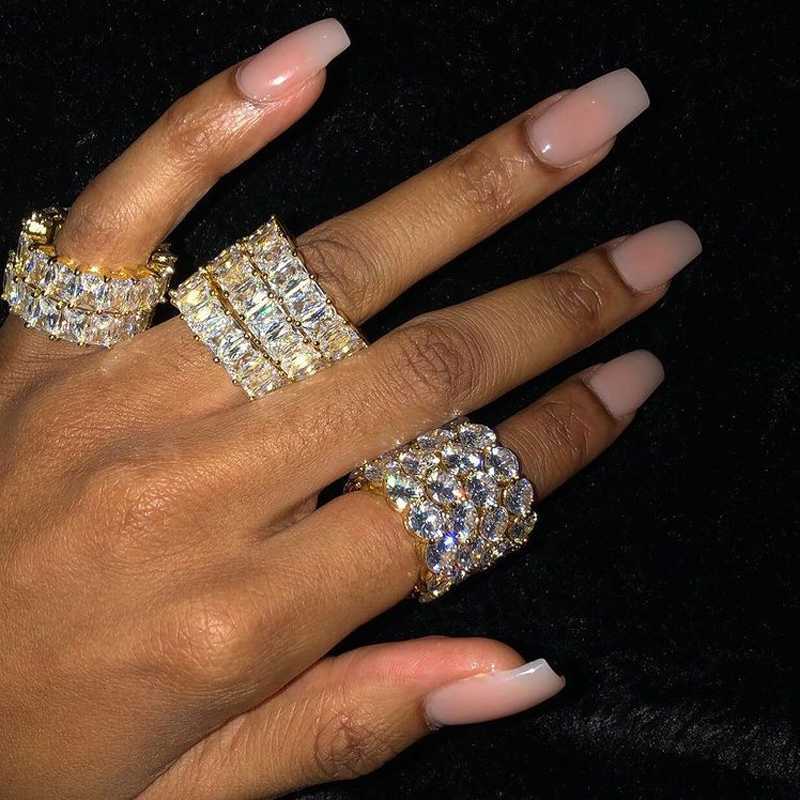 2021 New Design Women Jewelry Ice White Clear 5A Cubic Zirconia Baguette CZ Eternity Engagement Band Stacking Bands Finger ring X0715
2021 New Design Women Jewelry Ice White Clear 5A Cubic Zirconia Baguette CZ Eternity Engagement Band Stacking Bands Finger ring X0715