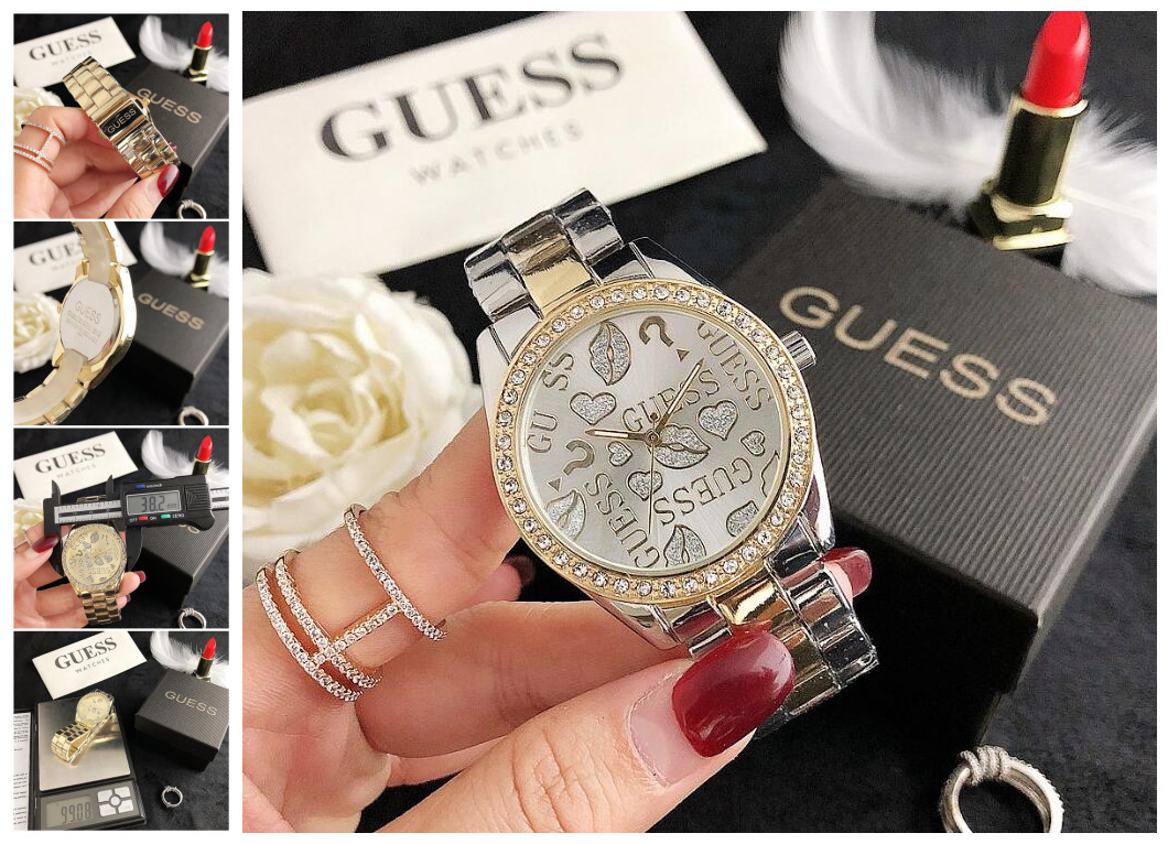 046 Guess Fashion designer Diamond Watches women Girl Big letters women Clock Wristwatch steel band watch Quartz watch men 38MM, Ombre color
046 Guess Fashion designer Diamond Watches women Girl Big letters women Clock Wristwatch steel band watch Quartz watch men 38MM, Ombre color