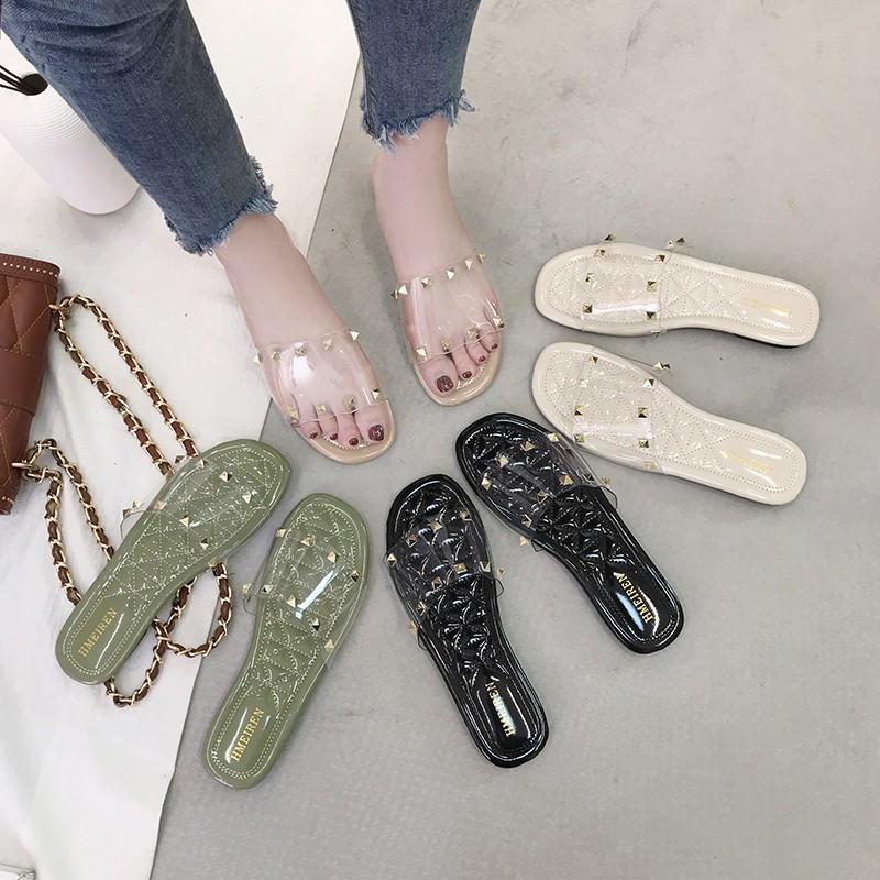 Slippers Summer Transparent Beach Slides Women Shoes Flip Flops Solid Crystal Rivet Sandals Female Holiday Sliders Woman, Rivet black
Slippers Summer Transparent Beach Slides Women Shoes Flip Flops Solid Crystal Rivet Sandals Female Holiday Sliders Woman, Rivet black
