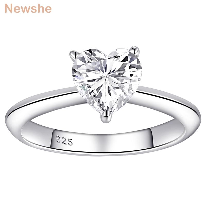 Cluster Rings She Solid 925 Sterling Silver Romantic Heart Shape CZ Wedding Engagement Ring For Women Minimalist Jewelry BR1198, Golden;silver
Cluster Rings She Solid 925 Sterling Silver Romantic Heart Shape CZ Wedding Engagement Ring For Women Minimalist Jewelry BR1198, Golden;silver