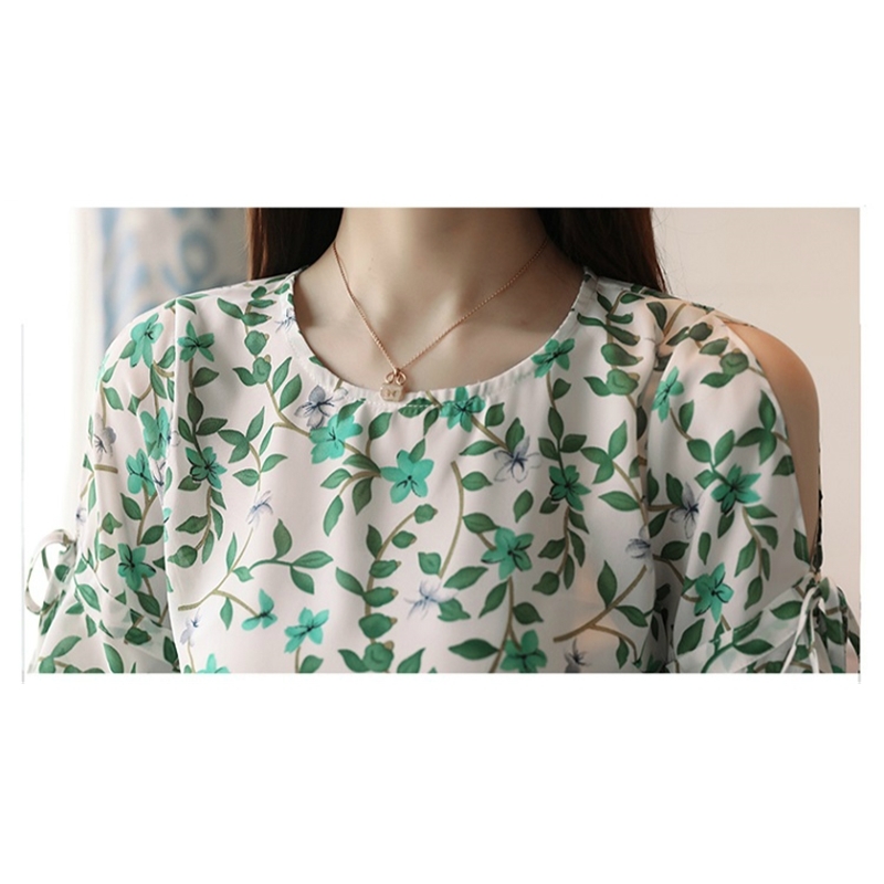 women's summer blouses short sleeve shirt print chiffon blouse off shoulder top s tops and 4487 50 210506