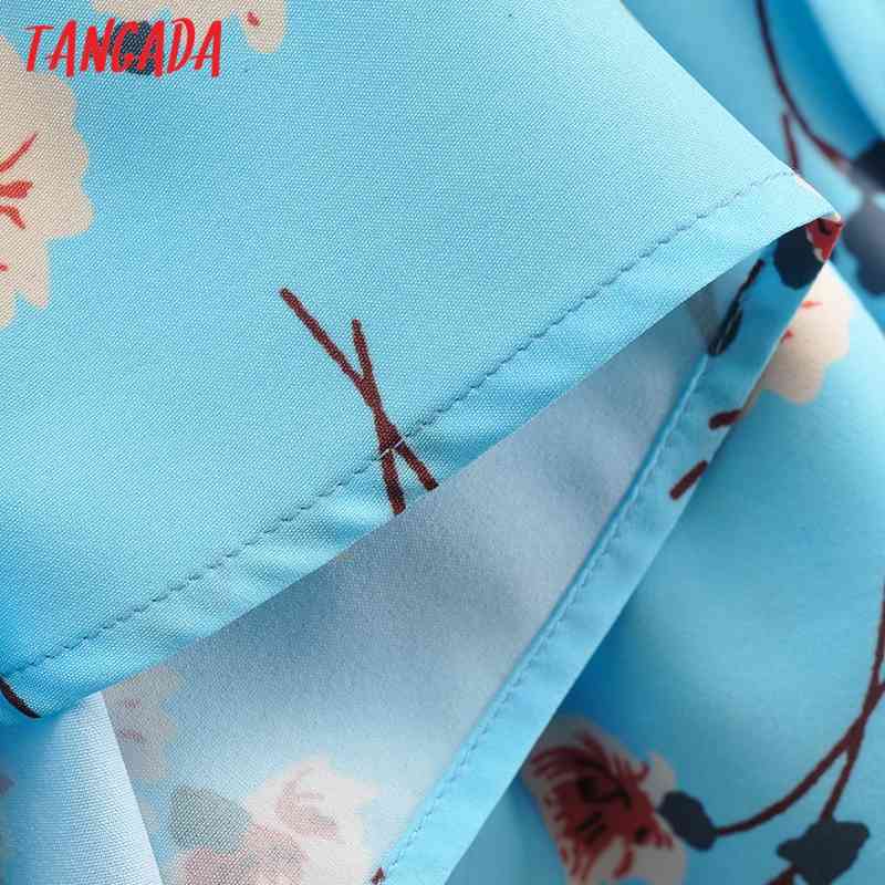 Summer Women Deep V Neck Bow Floral for Beach Short Sleeve Ladies Mini Dress Vestidos 1F102 210416