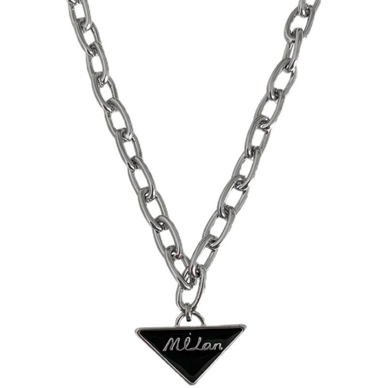 Chains Triangle Letter Pendant Neutral Necklace Summer Clavicle Chain Advanced Sense Versatile Men's And Women's Fashion 2021
Chains Triangle Letter Pendant Neutral Necklace Summer Clavicle Chain Advanced Sense Versatile Men's And Women's Fashion 2021