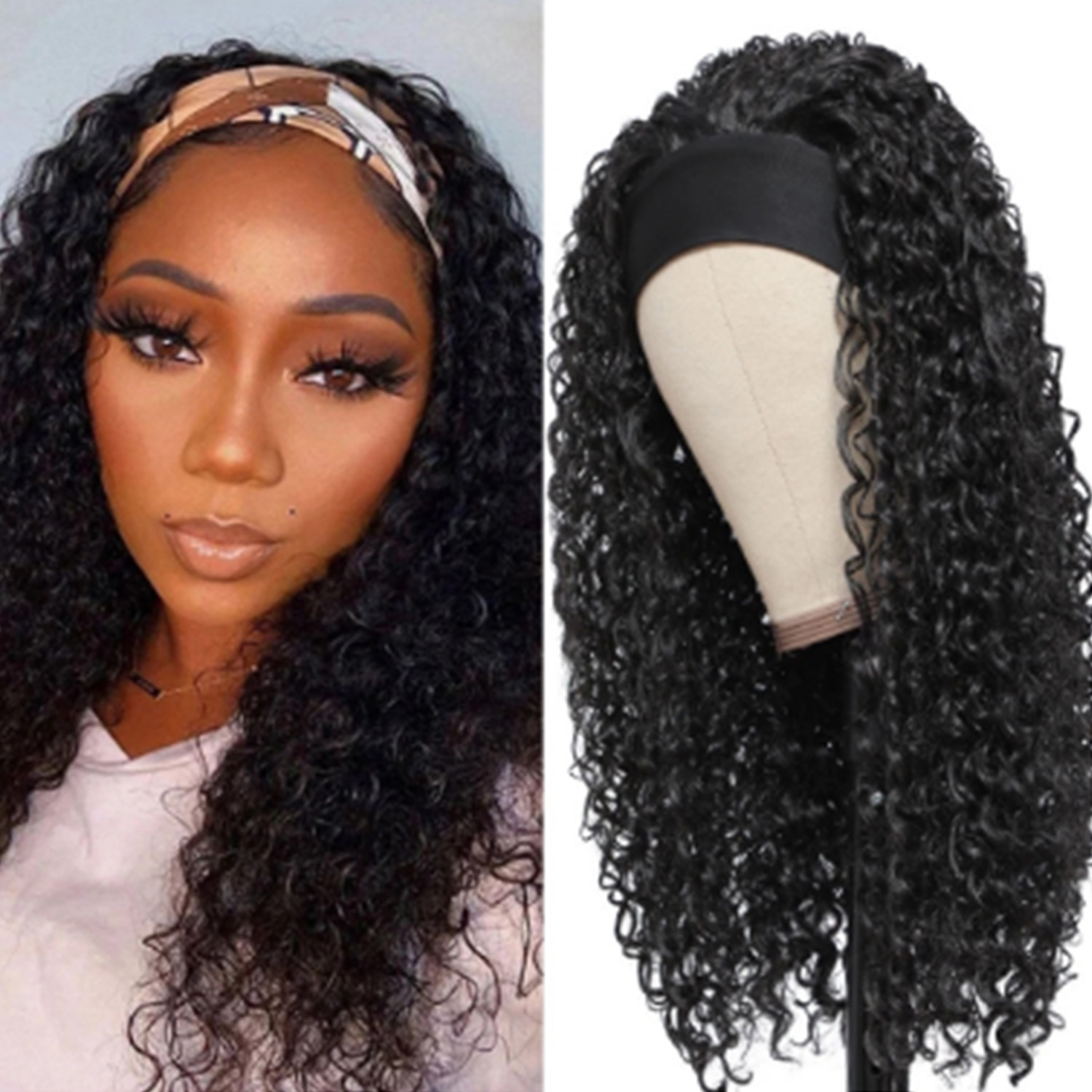 Long Headband 22 INCHES Synthetic Wigs With Curly Faux Crochet Braiding Hair Dreadlocks Wrap For Black Women Headband Random gift
Long Headband 22 INCHES Synthetic Wigs With Curly Faux Crochet Braiding Hair Dreadlocks Wrap For Black Women Headband Random gift