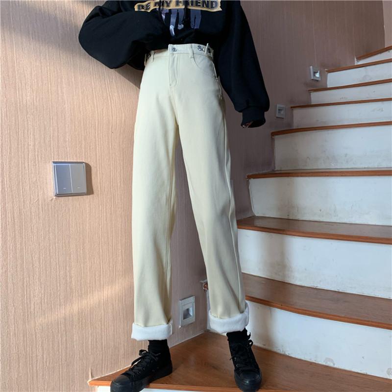Women' Pants & Capris Fdfklak INS High Waist Slim Thin Loose Straight Pant Plus Velvet Thick Warm Wild Wide Leg Jeans Trousers Women Sweatp, Black
Women' Pants & Capris Fdfklak INS High Waist Slim Thin Loose Straight Pant Plus Velvet Thick Warm Wild Wide Leg Jeans Trousers Women Sweatp, Black