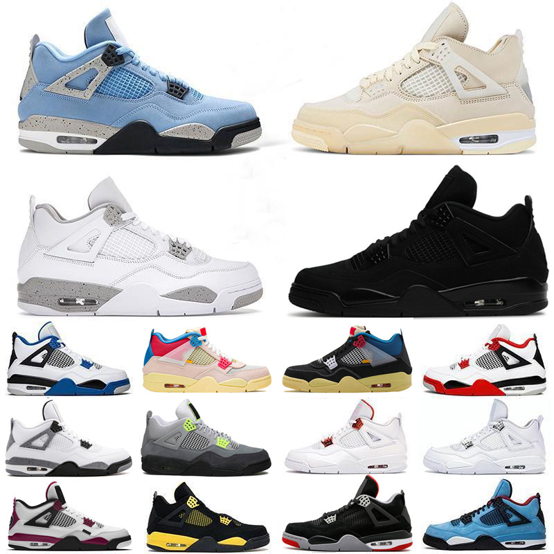 Men 4s 4 Basketball shoes University blue white oero sail union noir Fire red bred Black Cat metallic purple green sneakers What The women trainers, B-brown
Men 4s 4 Basketball shoes University blue white oero sail union noir Fire red bred Black Cat metallic purple green sneakers What The women trainers, B-brown