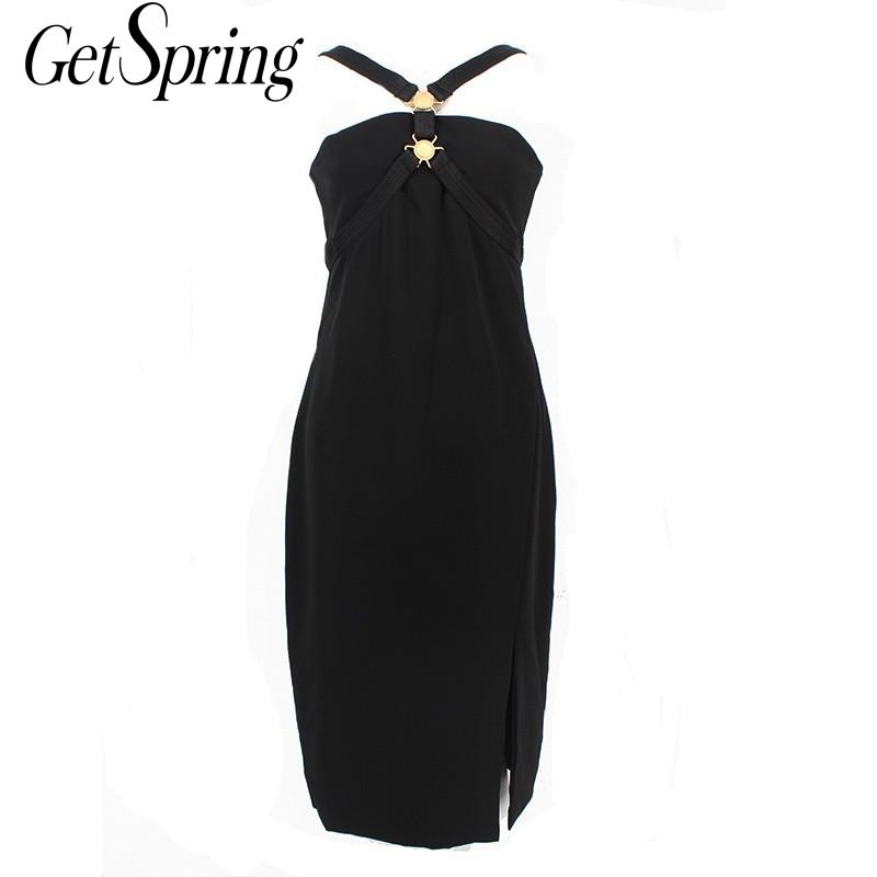 GetSpring Women Dress Strapless Sleeveless Black Split Backless Sexy Long es Vintage Slim Thin Summer es 210601
GetSpring Women Dress Strapless Sleeveless Black Split Backless Sexy Long es Vintage Slim Thin Summer es 210601