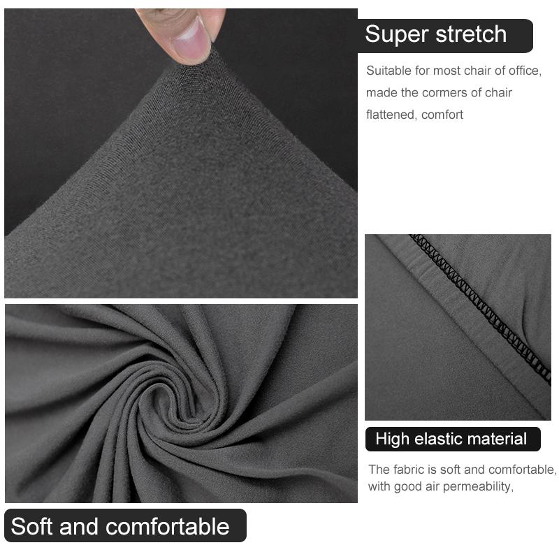 Soft Fabric Office Chair Cover Computer Elastic Armchair Slipcovers Seat Arm Covers With Back Removable Stretch Rotating5624062