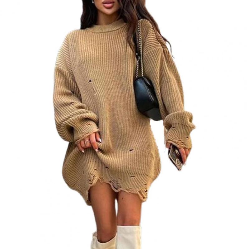 Casual Dresses Lady Dress Sweater Stripe Oversized Long Sleeve Autumn For Party, Blue
Casual Dresses Lady Dress Sweater Stripe Oversized Long Sleeve Autumn For Party, Blue