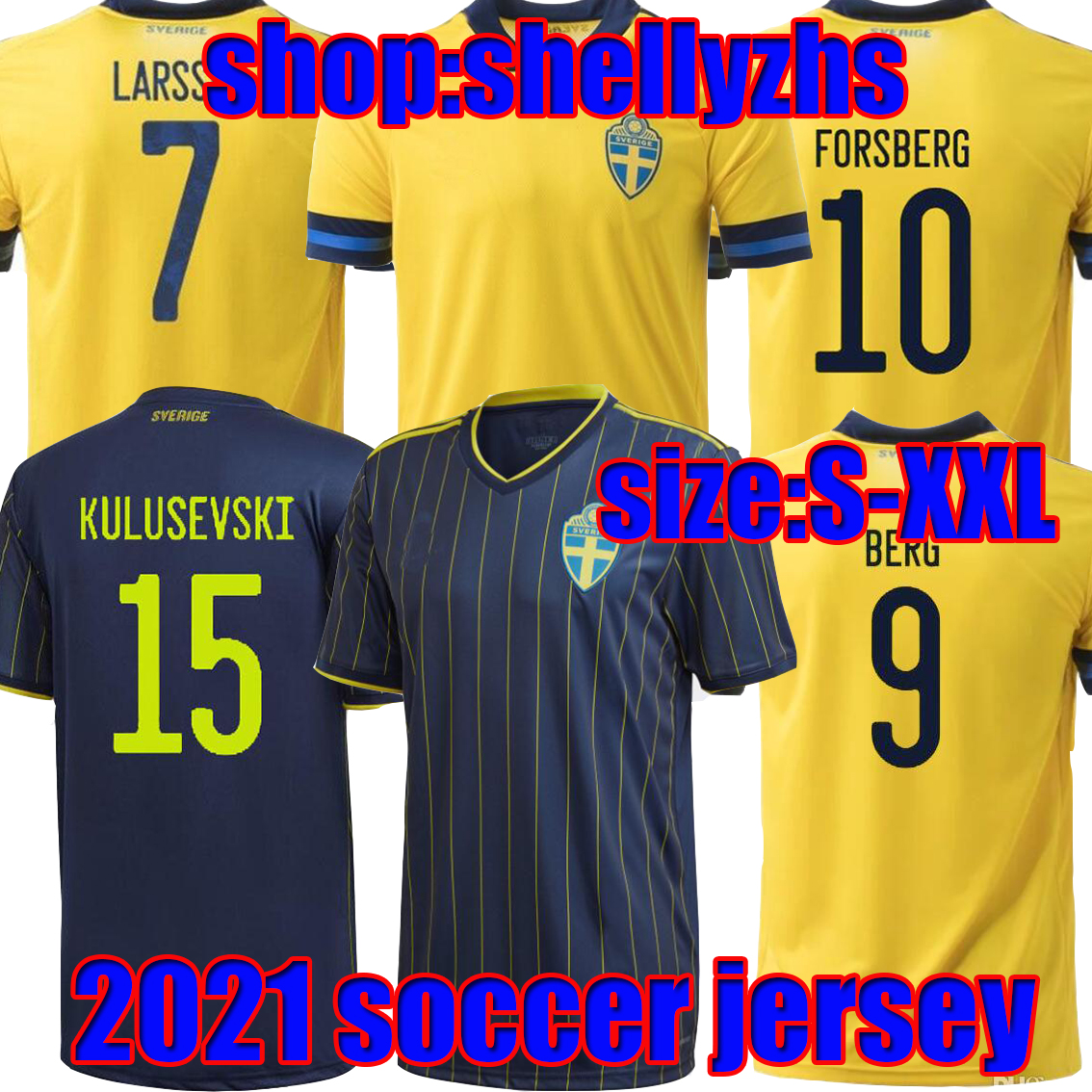 Sweden 2021 2022 soccer jerseys IBRAHIMOVIC LARSSON Kulusevski KALLSTROM FORSBERG FANS PLAYER VERSION sverige 20 21 suecia football shirts men kids kit uniform, Image
Sweden 2021 2022 soccer jerseys IBRAHIMOVIC LARSSON Kulusevski KALLSTROM FORSBERG FANS PLAYER VERSION sverige 20 21 suecia football shirts men kids kit uniform, Image