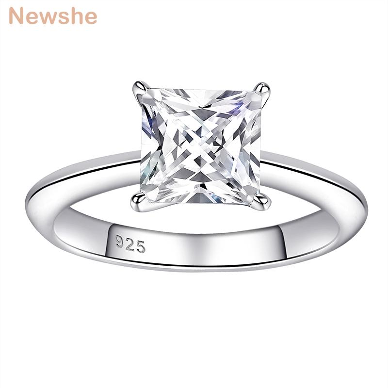 Cluster Rings She Solid 925 Sterling Silver Wedding Engagement Ring For Women 7*7mm Princess Cut CZ Imitation Diamond Minimalist Jewelry, Golden;silver
Cluster Rings She Solid 925 Sterling Silver Wedding Engagement Ring For Women 7*7mm Princess Cut CZ Imitation Diamond Minimalist Jewelry, Golden;silver