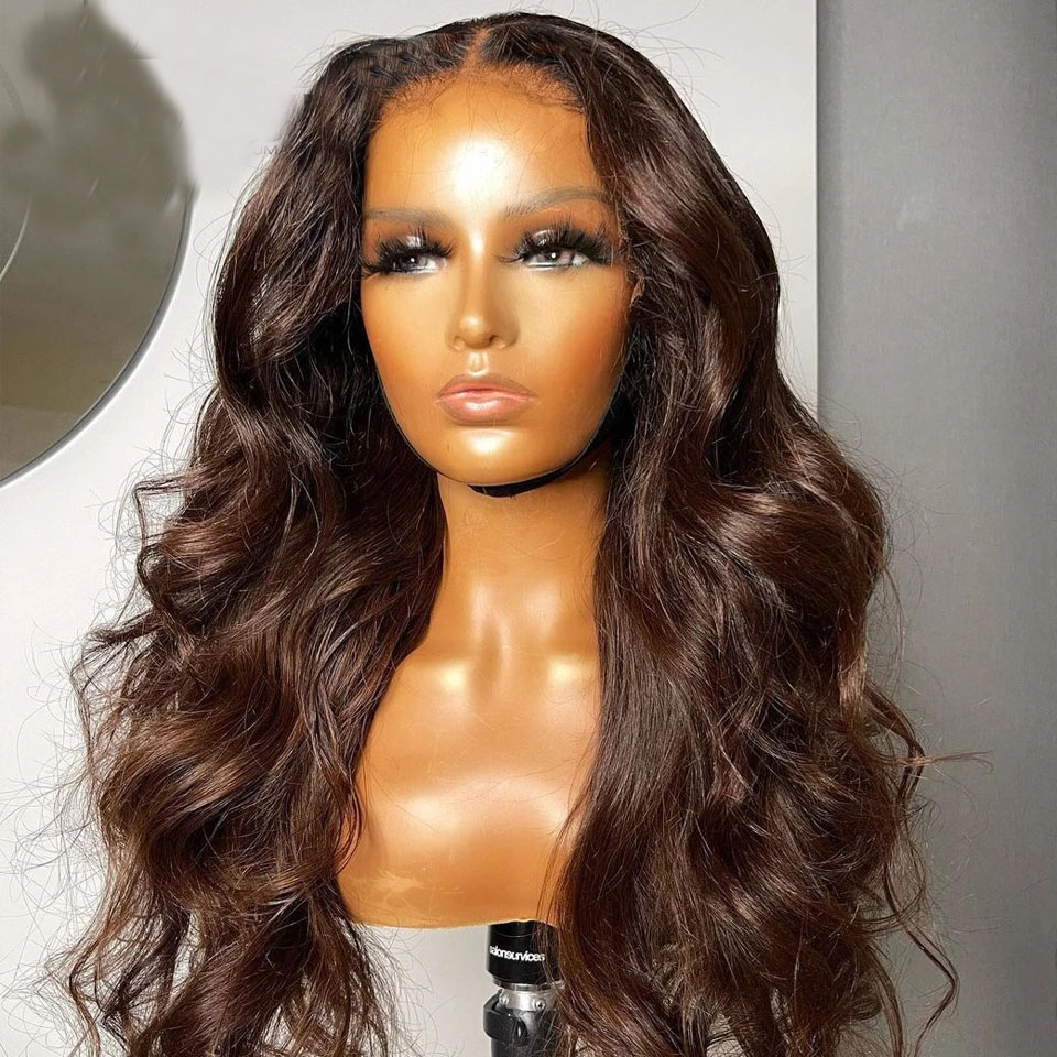 Chocolate Brown Wavy 360-degree Lace Forehead Real Hair Wig with Pre-drawn Natural Hairline Transparent Lace Forehead Remy, Natural color
Chocolate Brown Wavy 360-degree Lace Forehead Real Hair Wig with Pre-drawn Natural Hairline Transparent Lace Forehead Remy, Natural color