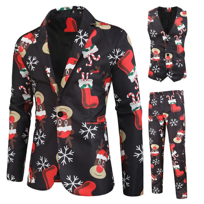 Men's Suits & Blazers 3PCS Christmas Print Suit For Men Blazer Vest And Pants Set Buttons Xmas Festival Supply D88, As pic
Men's Suits & Blazers 3PCS Christmas Print Suit For Men Blazer Vest And Pants Set Buttons Xmas Festival Supply D88, As pic