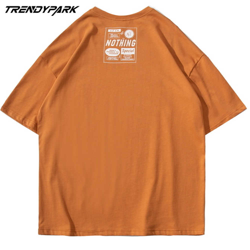 Hip Hop Men Tshirt Rainbow Painting T-Shirt Summer Short Sleeve T Shirt Harajuku Cotton Casual Streetwear Oversized Tops Tees 210601