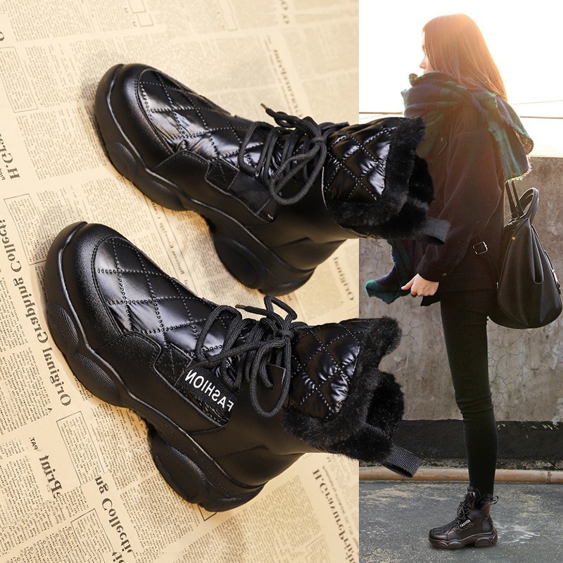 Boots Botas de inverno mulheres botas neve grossas tênis renda até plataforma pele inferior grossa à prova dwaterproof água quente mulher 4ME2, 1# shoe box
Boots Botas de inverno mulheres botas neve grossas tênis renda até plataforma pele inferior grossa à prova dwaterproof água quente mulher 4ME2, 1# shoe box