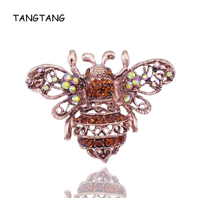 Pins, Brooches Red Bronze Plated Bee For Women AB Yellow Rhinestone Insects Jewelry Pagent Ornaments 2021 Most Fashion BRH1018, Gray
Pins, Brooches Red Bronze Plated Bee For Women AB Yellow Rhinestone Insects Jewelry Pagent Ornaments 2021 Most Fashion BRH1018, Gray