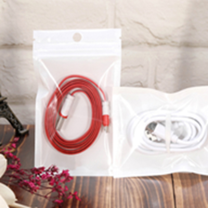 Clear white pearl Plastic bag OPP Zipper Bags Zip lock Retail Packages Jewelry charger cable Phone case PVC Packing Bags HH0063SY