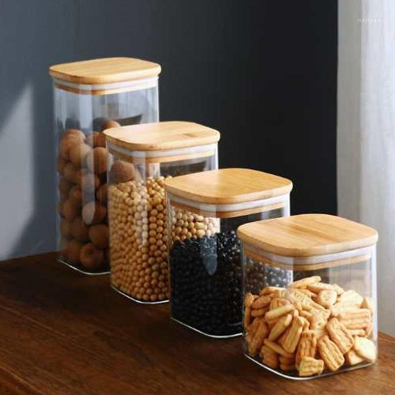 Storage Bottles & Jars High Boron Silicon Glass Square Tank Transparent Grain Tea Can Candy Food Seasoning Seal Kitchen
Storage Bottles & Jars High Boron Silicon Glass Square Tank Transparent Grain Tea Can Candy Food Seasoning Seal Kitchen