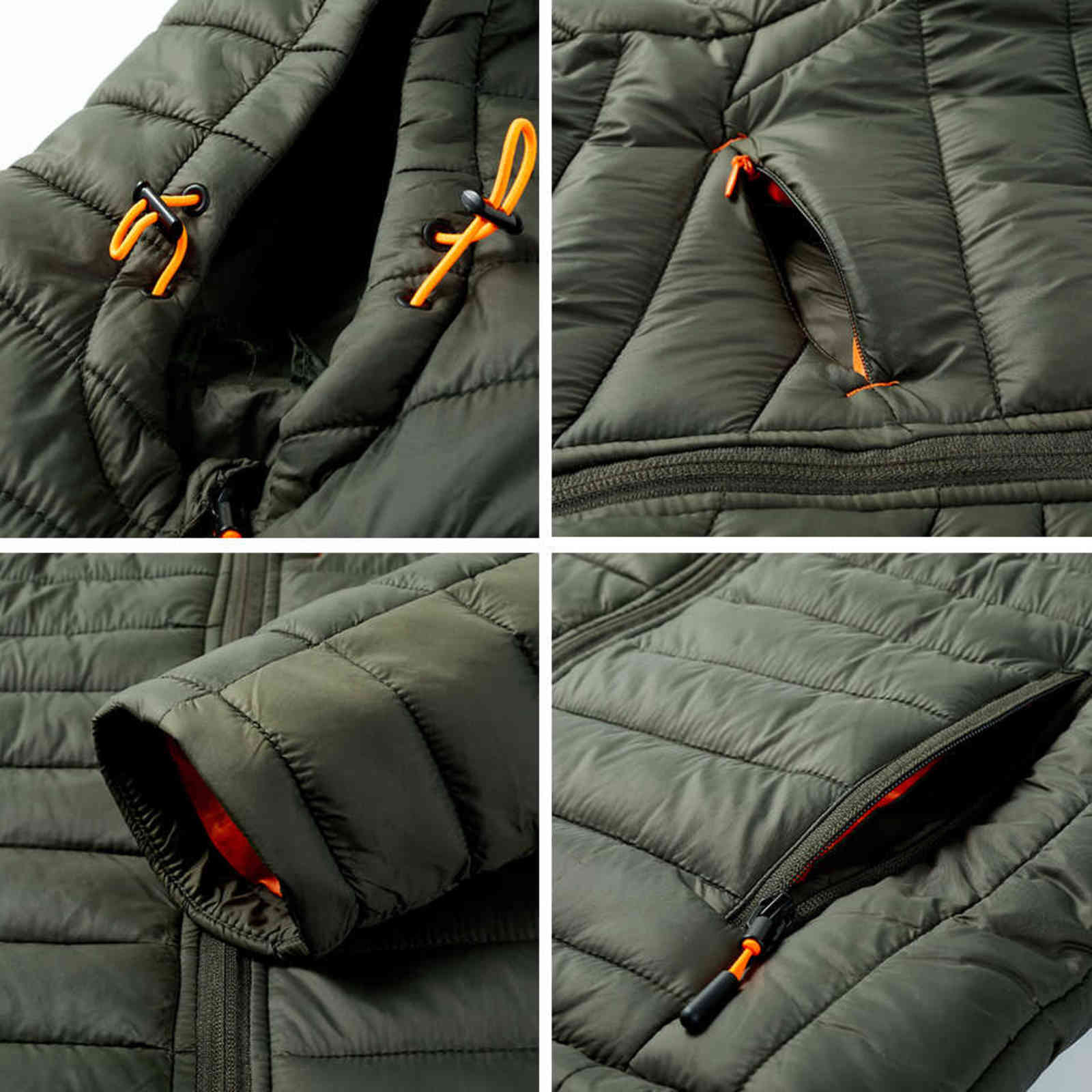 DARPHINKASA Winter Jacket Men Parka Casual Solid Color Hooded Coat Thick Warm 211103