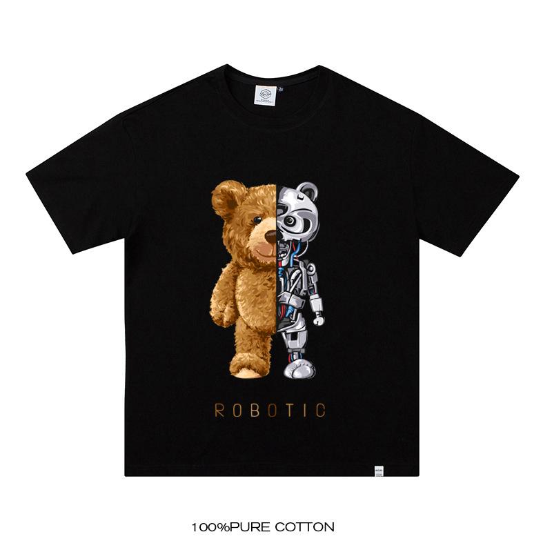 Large size short-sleeved T-shirt boys summer trend all-match t-shirt cotton casual half-sleeved clothes, White
Large size short-sleeved T-shirt boys summer trend all-match t-shirt cotton casual half-sleeved clothes, White