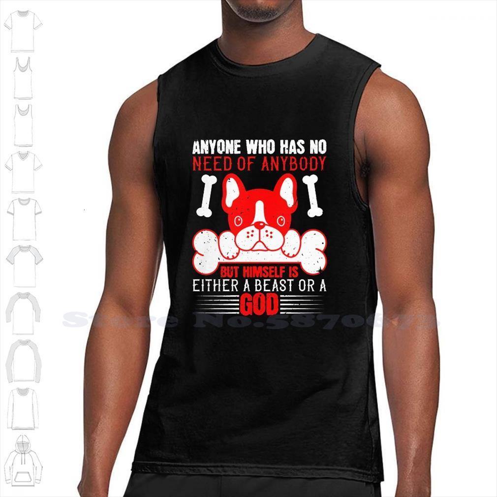 has no need of anybody is either beast or a god black white sleeveless tank men women dog dogs, White;black
has no need of anybody is either beast or a god black white sleeveless tank men women dog dogs, White;black