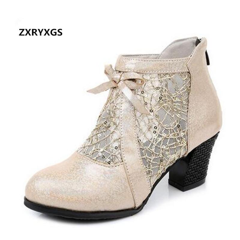 Sandals ZXRYXGS Cowhide Mesh Splice Summer Women High Heel Shoes Fashion Cool Boots Plus Size 32-42, Black
Sandals ZXRYXGS Cowhide Mesh Splice Summer Women High Heel Shoes Fashion Cool Boots Plus Size 32-42, Black