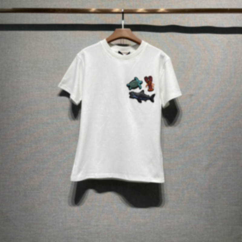 Europe Spring Summer marine Sea embroidery T shirt Fashion Men Women Short Sleeve Tshirt Casual Dim logo Streetwear Cotton Tee, White;black
Europe Spring Summer marine Sea embroidery T shirt Fashion Men Women Short Sleeve Tshirt Casual Dim logo Streetwear Cotton Tee, White;black