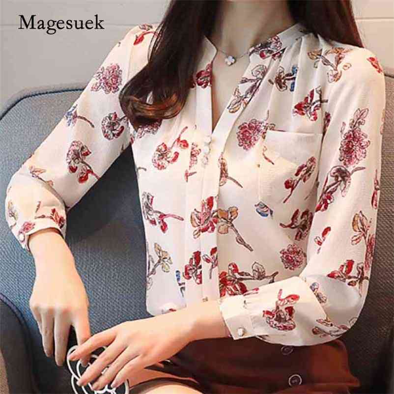 Autumn Long Sleeve Women' Blouses Print Chiffon Tops Fashion V-Neck Women Office Lady Shirt Blusas Mujer Z0001 40 210518, A7
Autumn Long Sleeve Women' Blouses Print Chiffon Tops Fashion V-Neck Women Office Lady Shirt Blusas Mujer Z0001 40 210518, A7